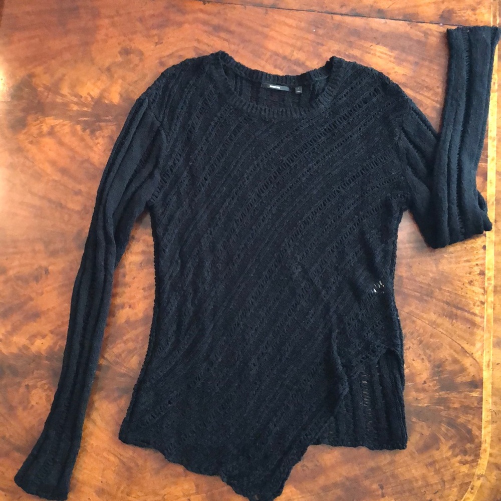 Kimberly Ovitz Black Knit A-Line Sweater